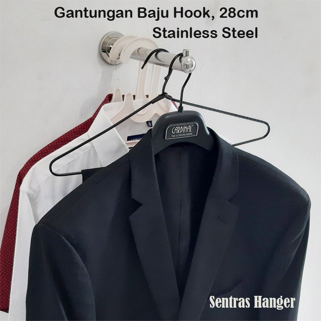 Gantungan Baju Hook 28cm Stainless Steel