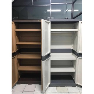  LEMARI  PAKAIAN PLASTIK  LUXURY  2  PINTU  DENGAN KACA Shopee 