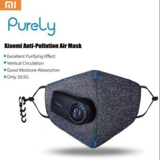Xiaomi Purely Anti Virus Pollution Mask Masker Polusi Elektrik