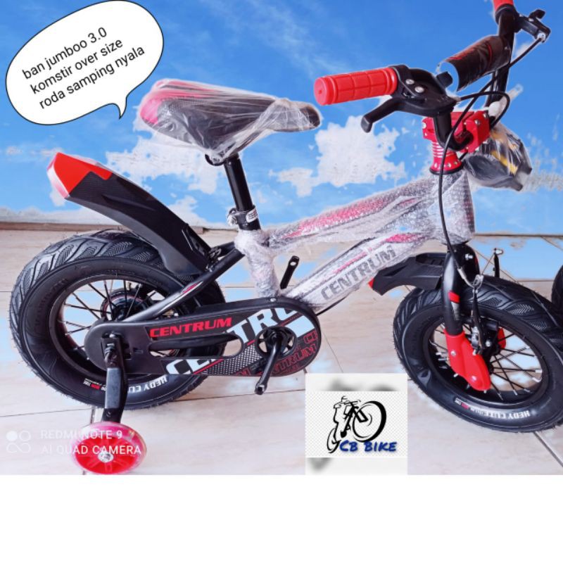 sepeda bmx anak laki laki ukuran 12 centrum ban jumbo