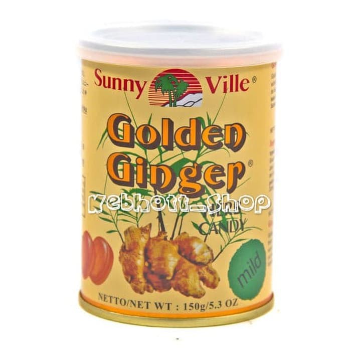 

Sunny Ville Golden Ginger Herb Drops Candy Mild 150gr | Permen Jahe