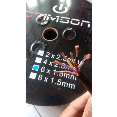 kabel speaker isi 6 x 1,5 mm