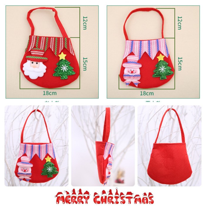 Tas Permen Natal Santa Souvenir Bag Murah Kado Christmas Gift Grosir GROSIR