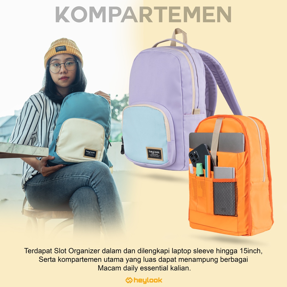 Tas Ransel Wanita Tas Sekolah Wanita Remaja Dewasa Tas Ransel Laptop Kanvas Canvas Anti Air Backpack Cewek Waterproof Tas Punggung Original Branded Cewek Lucu