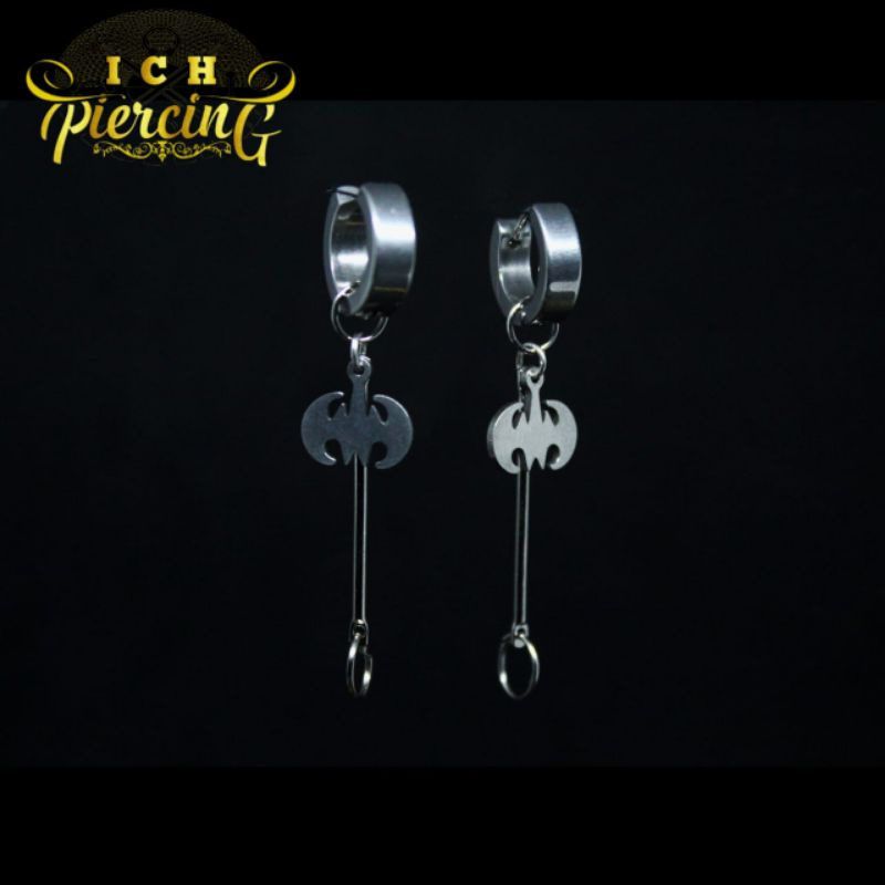 Anting Korea Model Gantungan kelelawar / Anting Pria