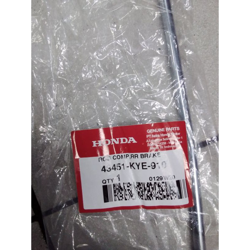 ROD COMP RR BRAKE TUAS REM BELAKANG VERZA NEW MEGA PRO MONOSOC 43451KYE910