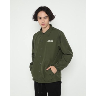 Jual Outerwear Unisex Erigo Coach Jacket Yoku Taberu Taslan Olive SALE