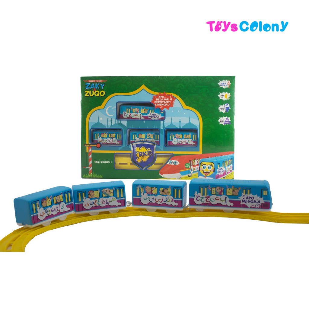 Mainan Edukasi Train and Track ZAKY &amp; ZUKO Lagu Islami RKC09003-1