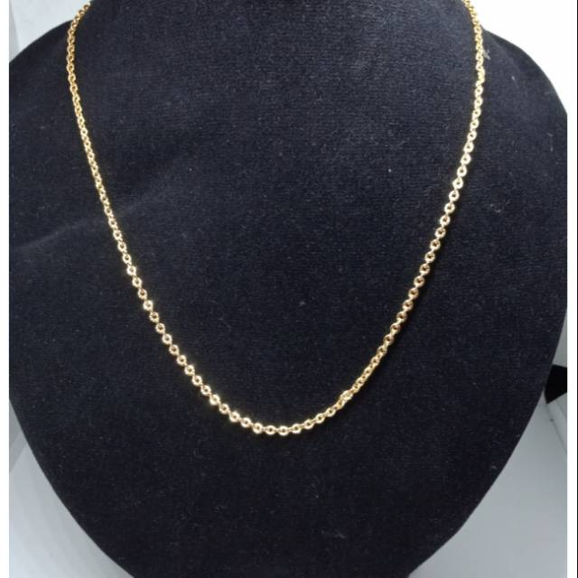 B012 kalung xuping lapis emas UK 45 cm