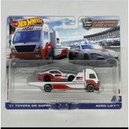 21 Toyota GR Supra vs Aero Lift Hotwheels Team Transport Premium