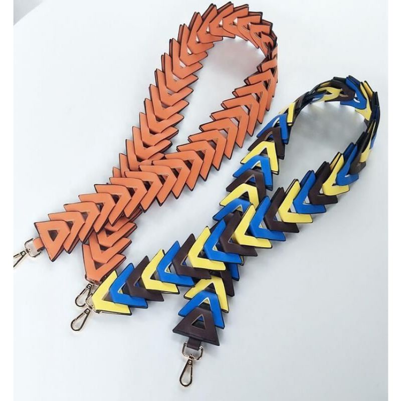 Premium Round Stud Strap You Fendi Inspired Blue & Black/ Strap Bag/ Tali Tas