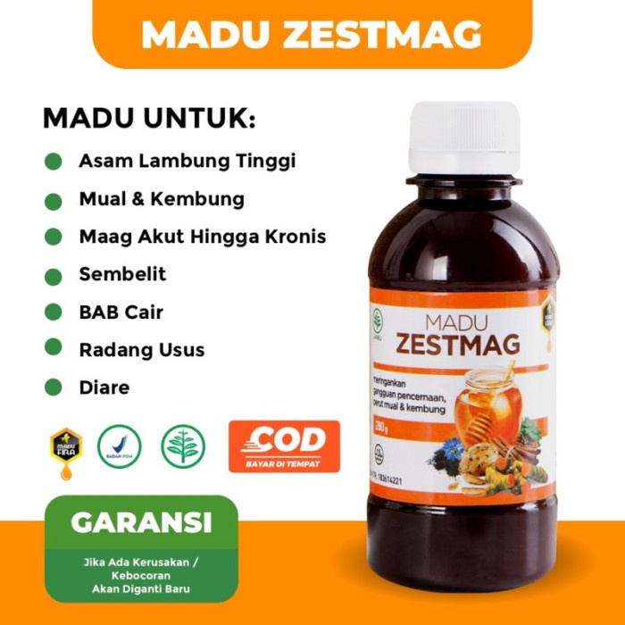 

Madu Zestmag Lambung Original Asli