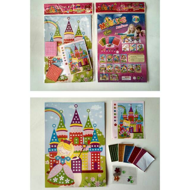 Mosaic Stickers Puzzle Glitter