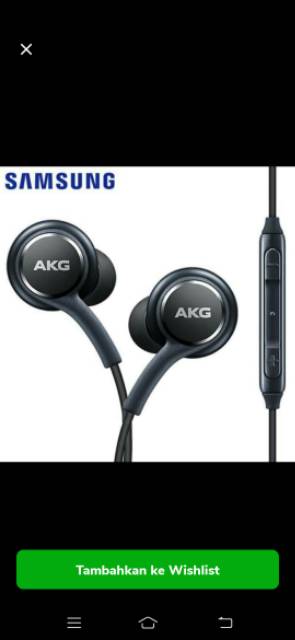 Headset Samsung Original AKG S10 S10 plus.