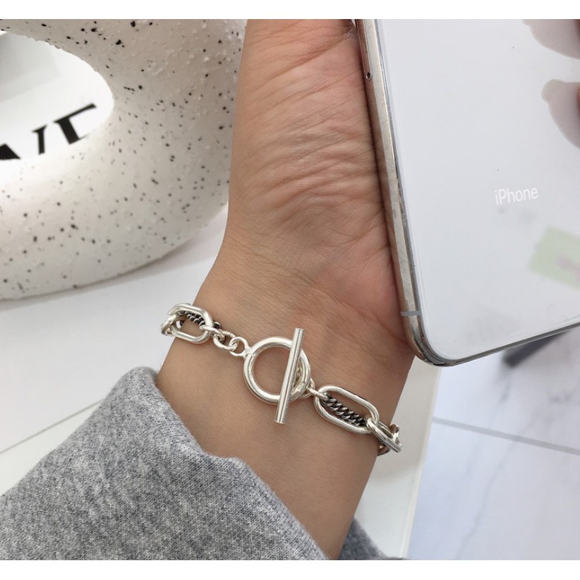 Gelang Rantai HipHop COIN Gaya Korea Punk Fashion Untuk Pria dan Wanita Unisex Bracelet