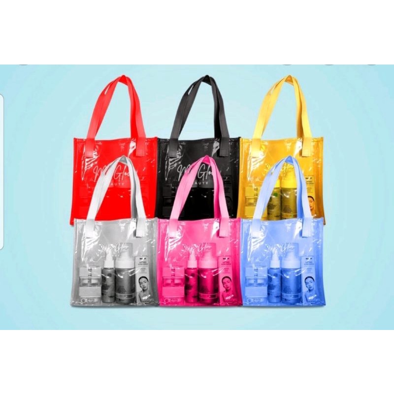 Tas ms Glow transparan / totebag ms glow / souvenir ms glow