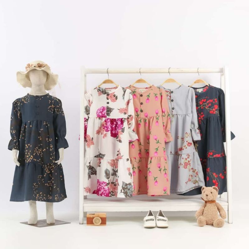 Gamis Inara | Gamis Anak Bahan Wolfis