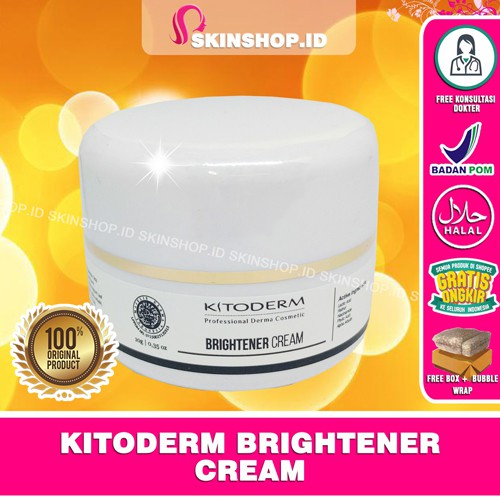 Kitoderm Brightener Cream 10gr Original / Tabir Surya Pencerah BPOM Aman