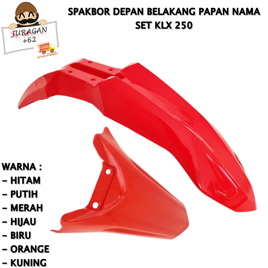 SPAKBOR SET DEPAN BELAKANG KLX NEW 250 150 DTRACKER D TRACKER MOTOR TRAIL CROSS KAWASAKI