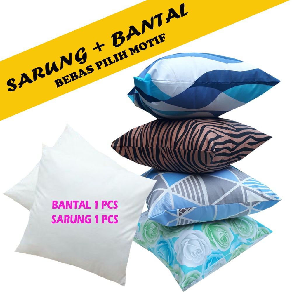 SARUNG  + BANTAL SOFA  40 x 40