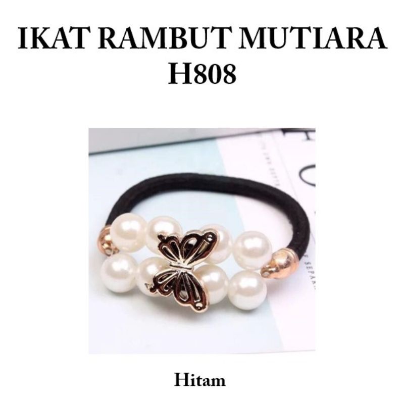 Medan Termurah Korean style ikat rambut mutiara wanita cantik ikat rambut korea