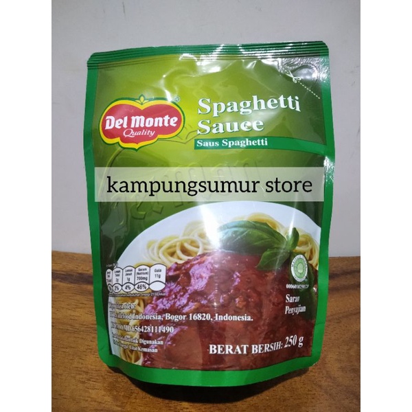 

Delmonte Spaghetti saus spaghetti pouch 250gr (produk baru di etalase)