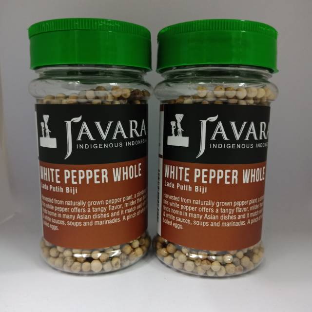 Javara White Pepper Whole 100g