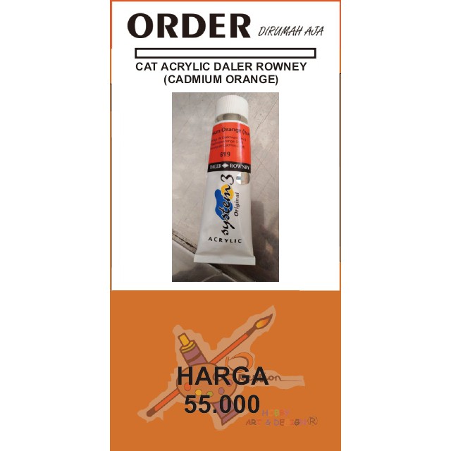 

CAT ACRYLIC DALER ROWNEY 75ML CADMIUM ORANGE