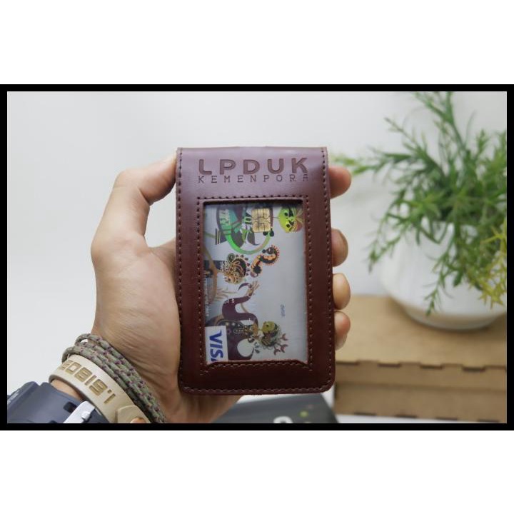 

TERLARIS ID CARD HOLDER 2 SLOT MAGNET LIPAT CUSTOMIZED FAUX LEATHER TERLARIS TERLARIS