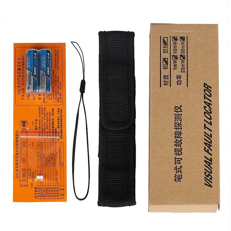 10KM VFL Red Light Pen Optic Light Source Fiber Cable Tester FC,SC,ST Universal 10mW  Wavelength