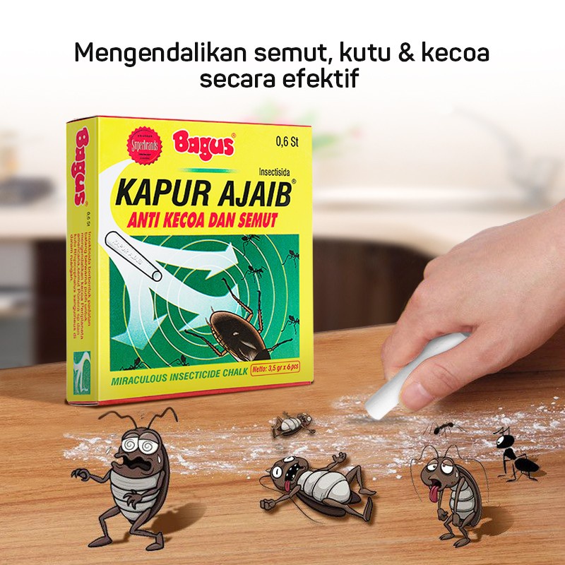 KAPUR AJAIB ANTI KECOA DAN SEMUT ISI 3 W-20503