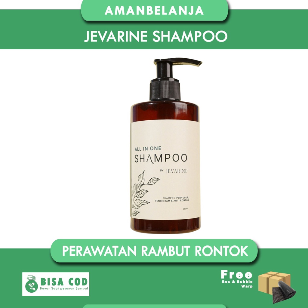 SHAMPO JEVARINE ALL IN ONE ORIGINAL !!! Shampo Rambut Rontok, Perawatan Rambut dan Efektif menumbuhkan rambut