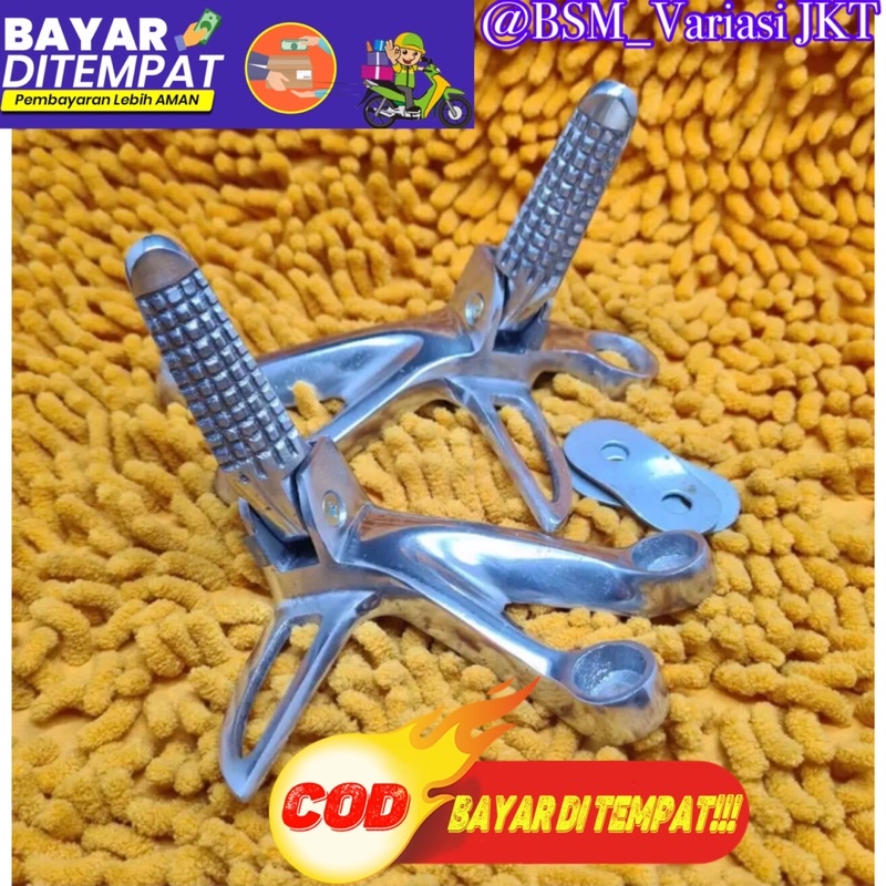 PROMO foot step gantung satria fu chrome crome crom step belakang satria fu chrome