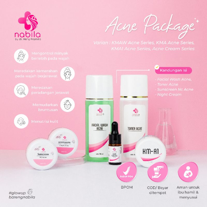 PREMIUM ACNE PACKAGE | PAKET JERAWAT PREMIUM | NABILA SKINCARE | SKINCARE PURWODADI | NABILA