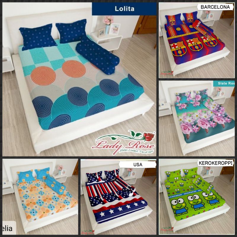 SPREI LADY ROSE UK.160X200 BARCELONA DELIA LOLITA KEROKEROPI SLATE ROSE USA
