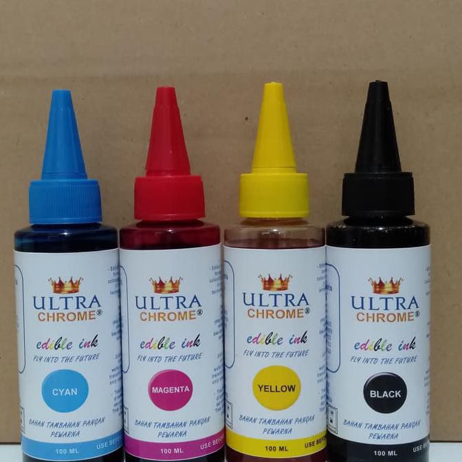 

COD AKTIF]] EDIBLE INK FOR CAKE DECORATION 100 ML CMYK TERPERCAYA Kode 1199