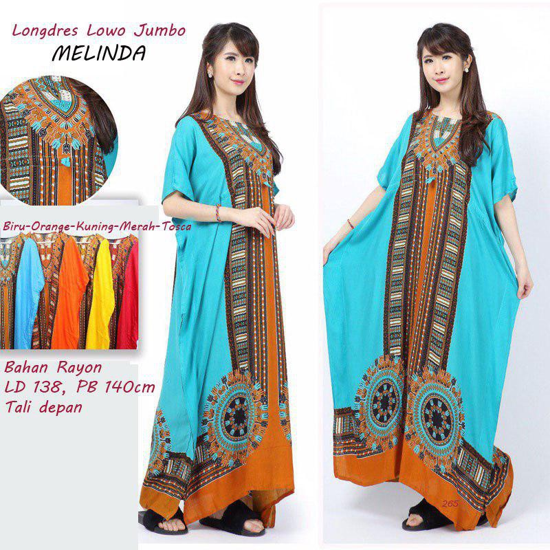 Grosir Longdress Lowo Melinda Batik Pekalongan daster jumbo ld 130