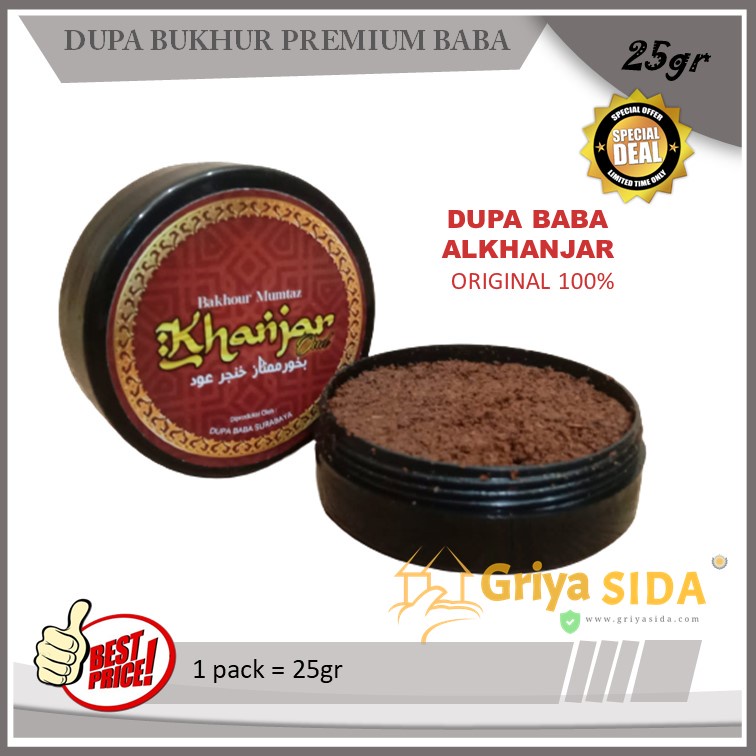 Dupa bukhur alkhanjar 25gr premium buhur baba gahru Dupa Bakour Arab Pengahrum Ruangan PROMO