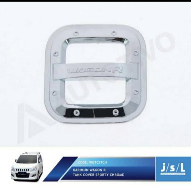 Tank cover/ tutup tangki mobil Wagon R model sporty chrome jsl