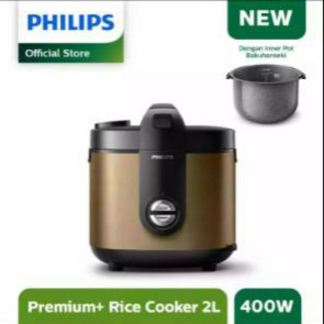 Rice cooker PHILIPS HD 3138 / HD3138 3IN1 2 LTR BAKUHANSEKI GARANSI RESMI