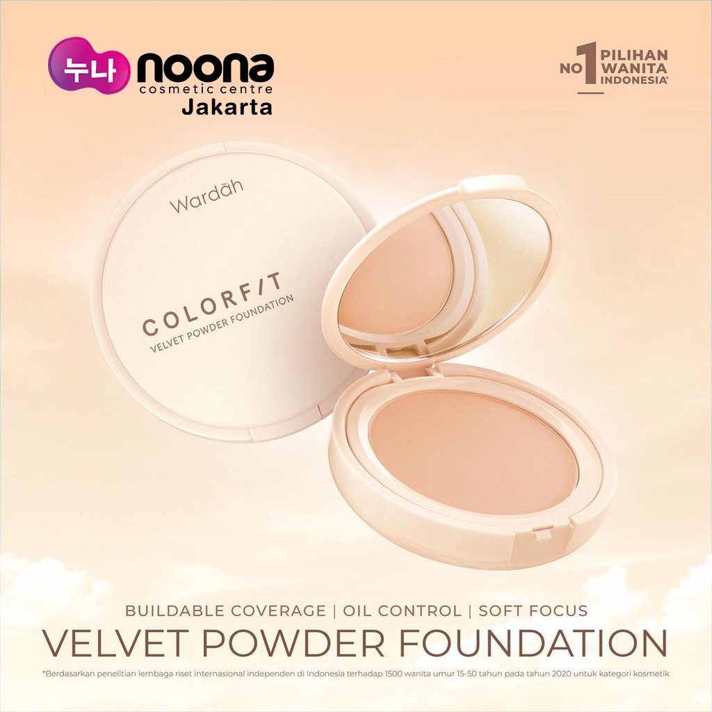 WARDAH COLORFIT VELVET POWDER FOUNDATION 11GR -NJ