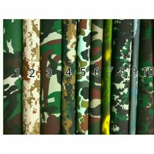 KAIN.BAHAN KATUN LORENG TENTARA