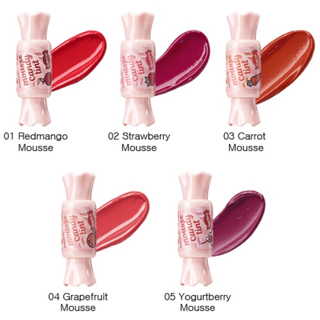 5pcs SAEMUL CANDY TINT LIPTINT KOREA