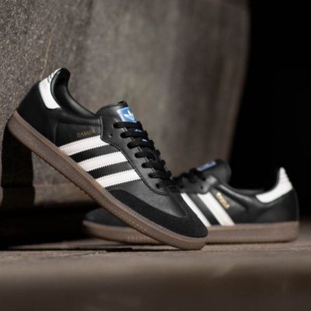 ADIDAS SAMBA BLACK WHITE GUM BNWB