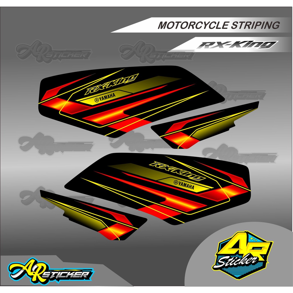 Striping List Variasi Rx King - Striping List Motor Rx King - Stiker Rx King kode A