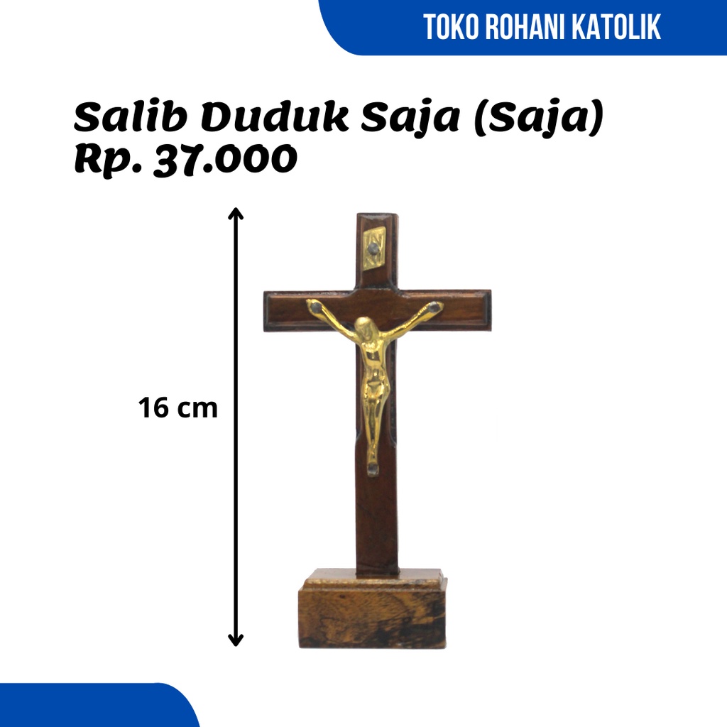 PAKET DOA KATOLIK (15 CM) / PATUNG BUNDA MARIA / SALIB DUDUK / ROSARIO KATOLIK / PATUNG YESUS