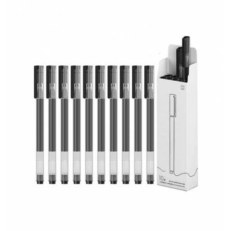 XIAOMI GEL PEN 10 PCS MI HIGH CAPACITY GELPEN (10-PACK) PULPEN ORIGINAL KAPASITAS 4X MENULIS LEBIH HALUS DAN LEBIH LAMA