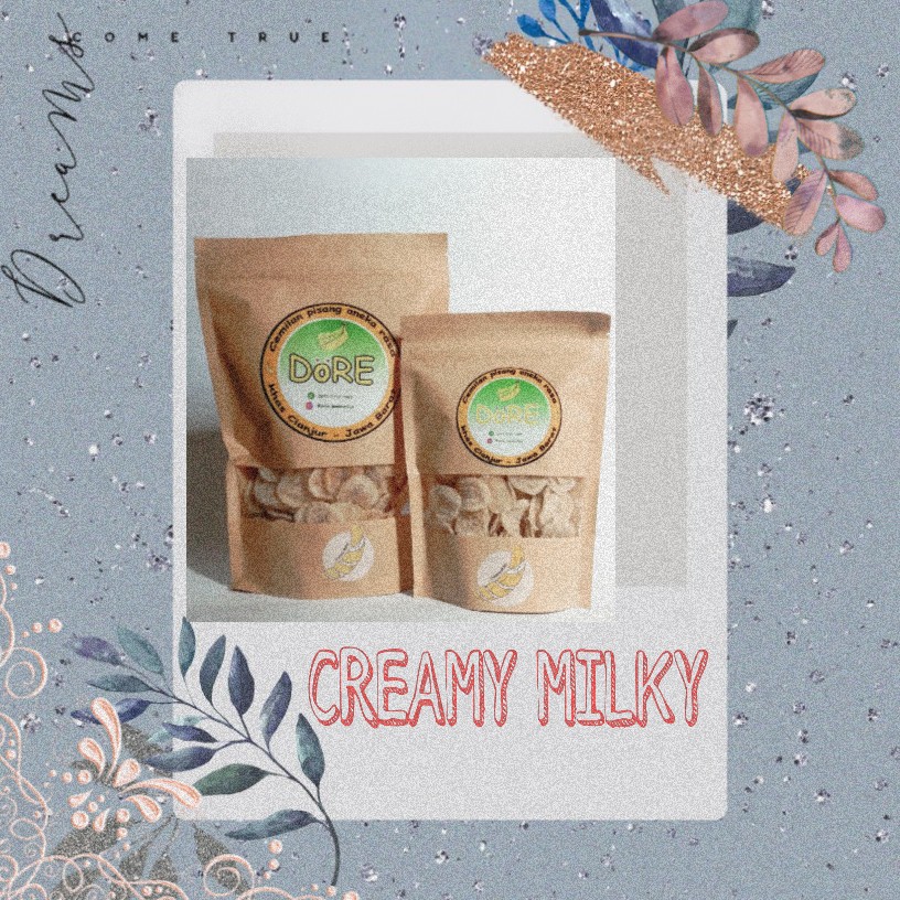 

DöRE keripik pisang spesial rasa Milky - berat 150 g