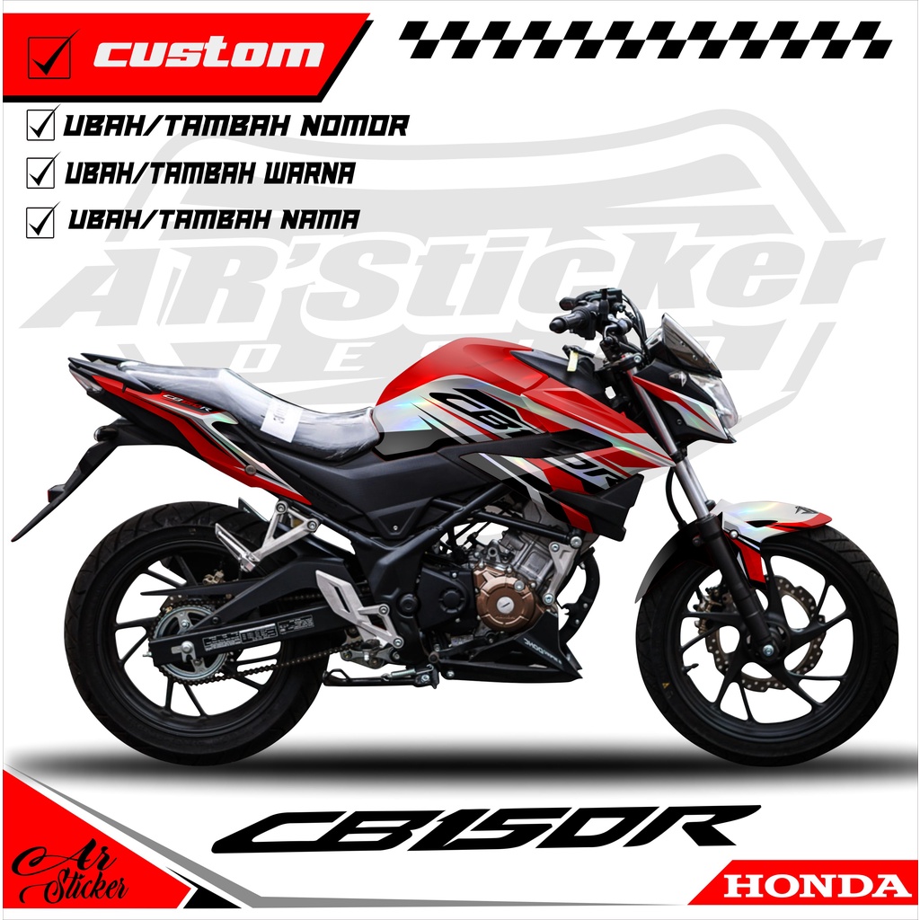 Decal Sticker Full Body CB150R New 2020 2021 2022 - Stiker Dekal Hologram, Chrome CB 150R StreetFire