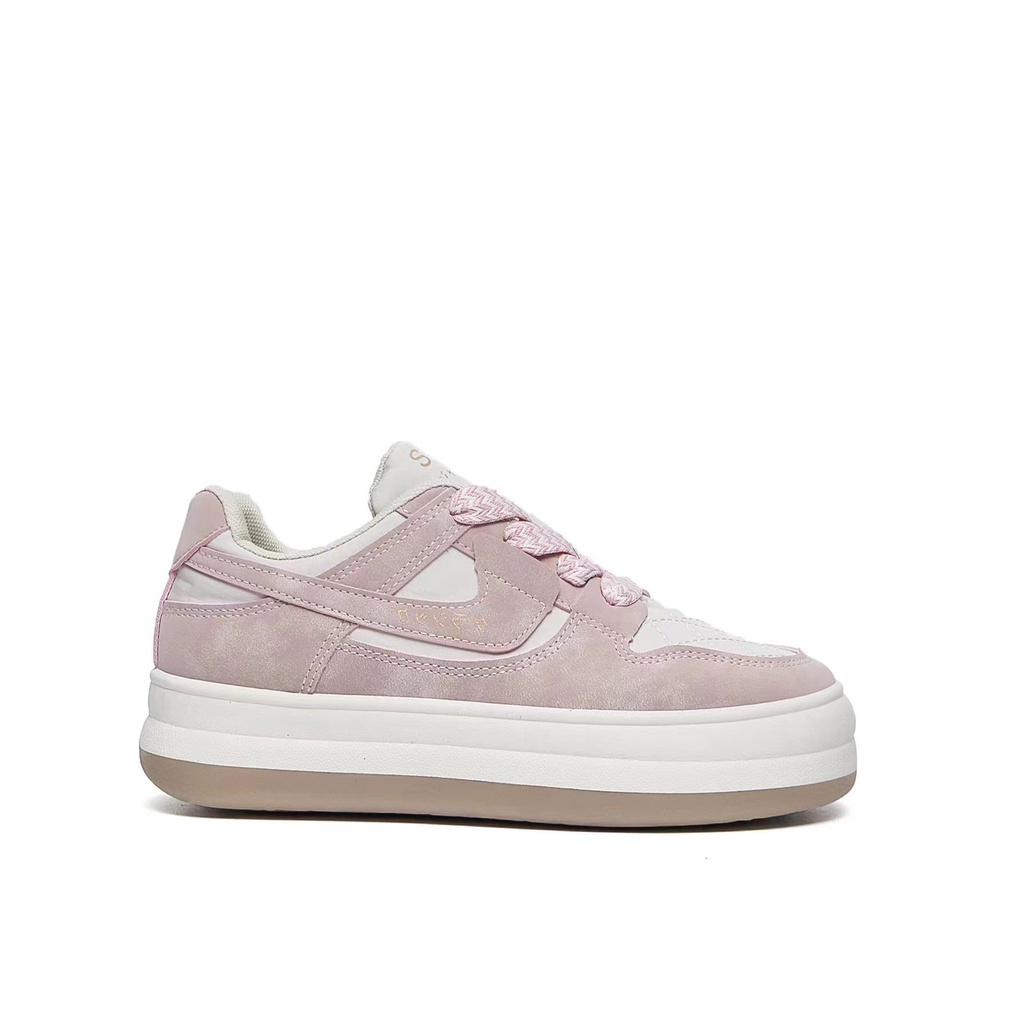 [GROSIR][COD] SEVEN_DAY SEPATU WANITA TALI TEBAL KAYA JEPANG SNEAKERS WANITA PINK H-717